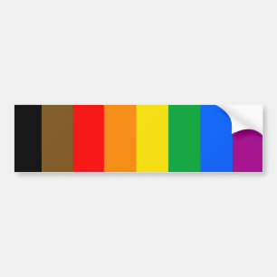 Adesivo Para Carro Bandeira do Orgulho LGBTQ (8 Listras)