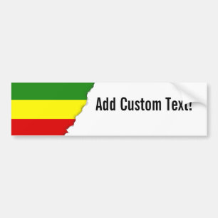 Adesivo Para Carro Bandeira do Orgulho Rastafarian