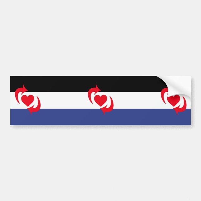 Adesivo Para Carro Bandeira do Orgulho Switch (Frente)