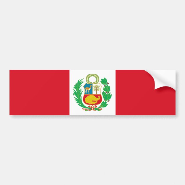 Adesivo Para Carro Bandeira do Peru (Frente)