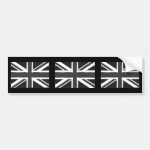 Adesivo Para Carro Bandeira do Reino Unido - cromo de Union Jack