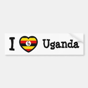 Adesivo Para Carro Bandeira do Uganda