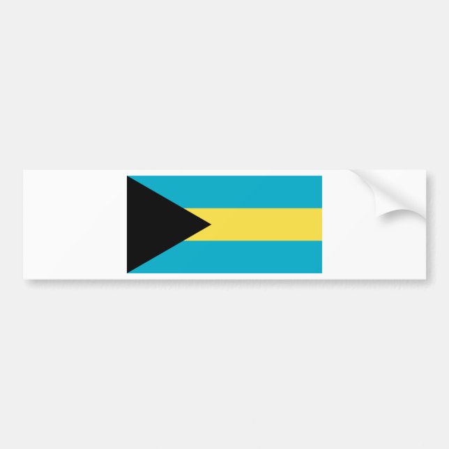 Adesivo Para Carro Bandeira dos Bahamas (Frente)