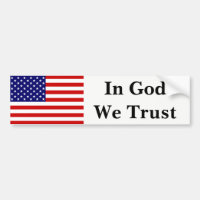 Bandeira dos EUA em Deus Confiamos em bscnt