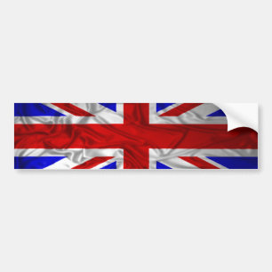 Adesivo Para Carro Bandeira enrugada de Union Jack