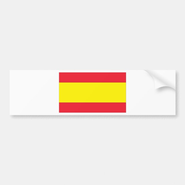 Adesivo Para Carro Bandeira espanhola (Frente)