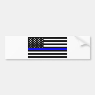 Adesivo Para Carro Bandeira fina do memorial dos agentes da polícia