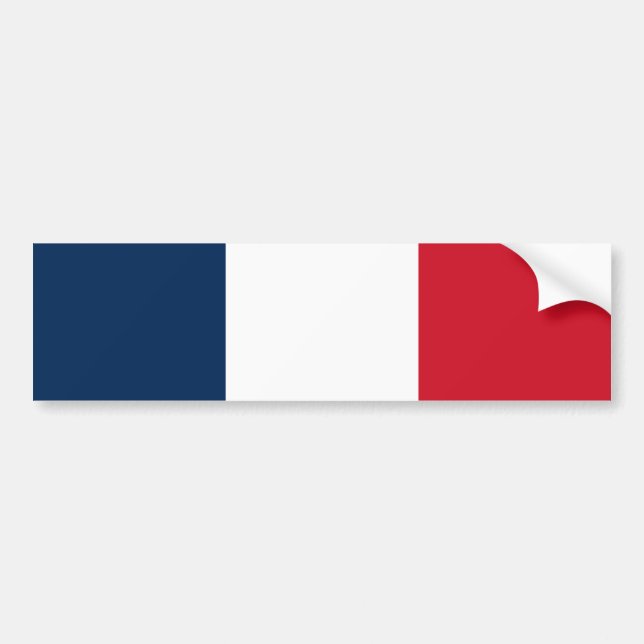 Adesivo Para Carro Bandeira francesa (Frente)
