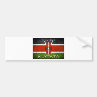 Adesivo Para Carro Bandeira Hakuna Matata do Kenyan