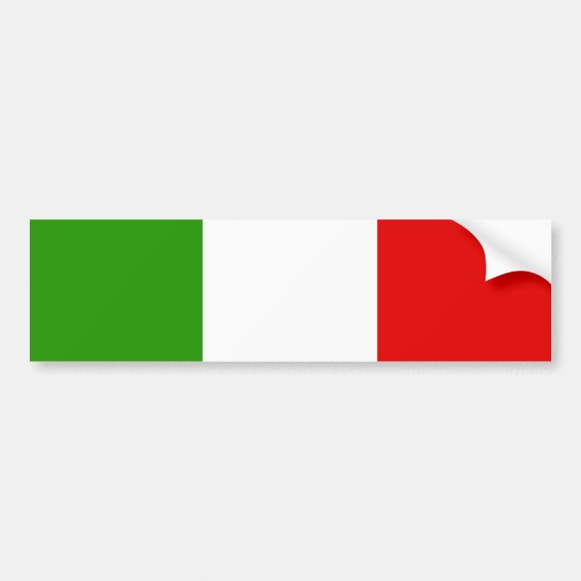 Adesivo Para Carro Bandeira italiana (Frente)