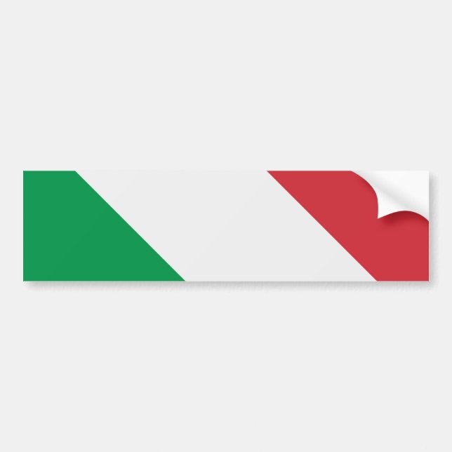 Adesivo Para Carro Bandeira italiana (Frente)