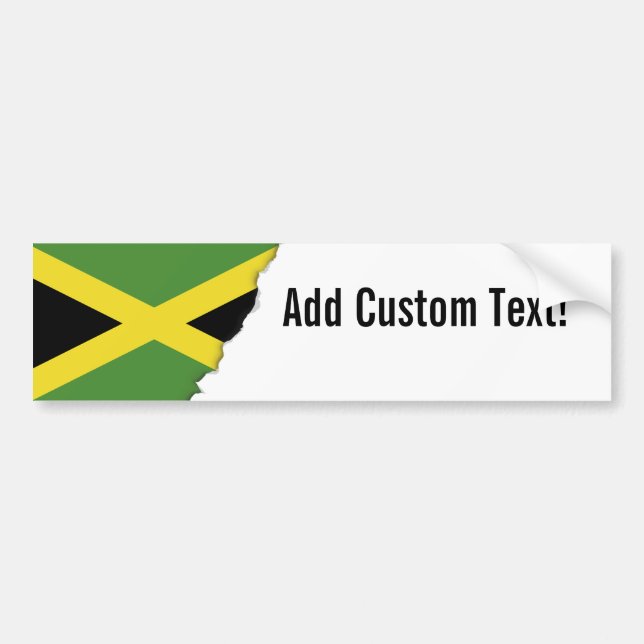 Adesivo Para Carro Bandeira jamaicana (Frente)