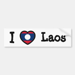 Adesivo Para Carro Bandeira Laos