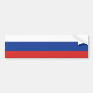Adesivo Para Carro Bandeira lisa de Rússia