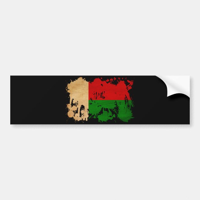 Adesivo Para Carro Bandeira Madagáscar (Frente)