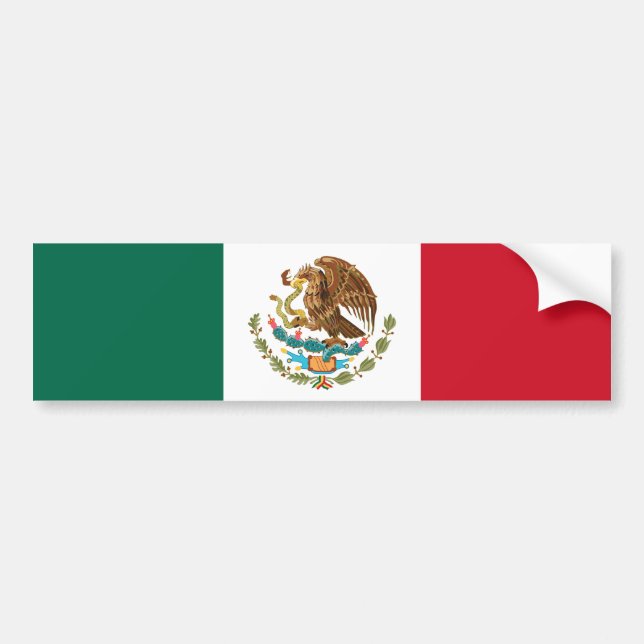 Adesivo Para Carro Bandeira mexicana (Frente)