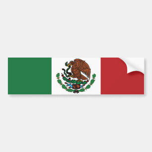 Adesivo Para Carro Bandeira Mexicana Verde Branco Vermelho México Pat