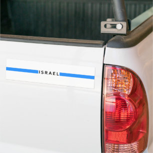 Adesivo Para Carro Bandeira minimalista israelita