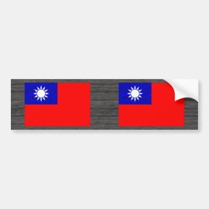 Adesivo Para Carro Bandeira moderna do taiwanês do teste padrão
