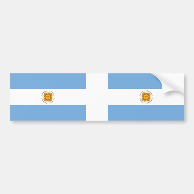 Adesivo Para Carro Bandeira Nacional da Argentina (Frente)