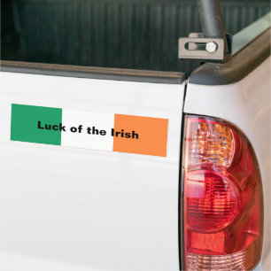 Adesivo Para Carro Bandeira Nacional da Irlanda, padrão irlandês, Est