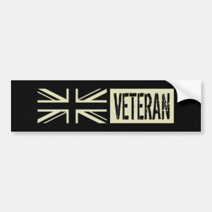 Adesivo Para Carro Bandeira negra britânica do veterano