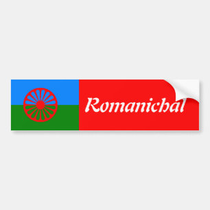 Adesivo Para Carro Bandeira oficial do cigano do Romani