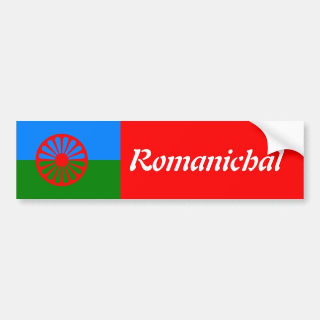Adesivo Para Carro Bandeira oficial romanichel (Frente)