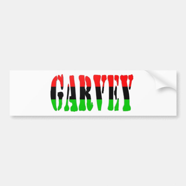 Adesivo Para Carro Bandeira pan-Africano de Garvey (Frente)