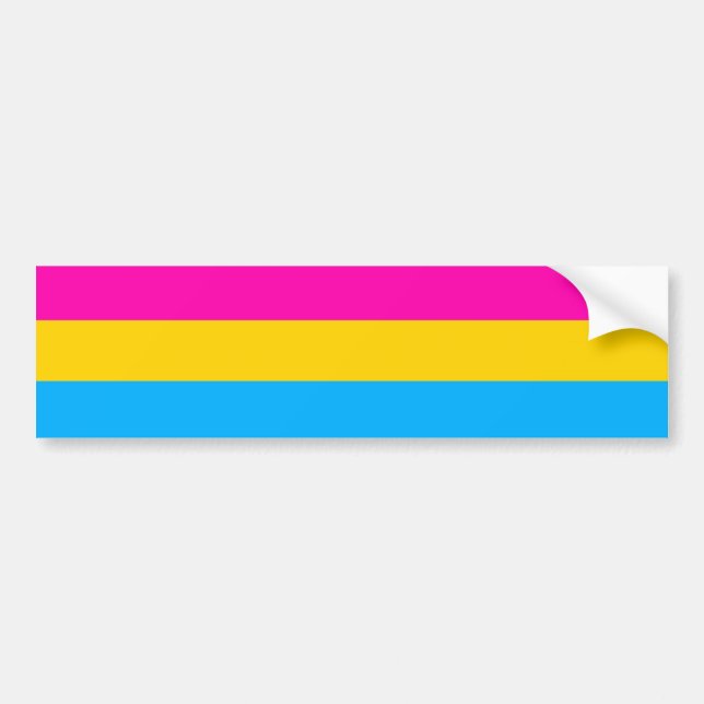 Adesivo Para Carro Bandeira Pansexual do orgulho (Frente)