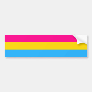 ADESIVO PARA CARRO "BANDEIRA PANSEXUAL DO ORGULHO "