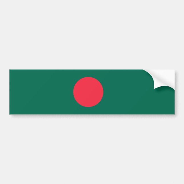 Adesivo Para Carro Bandeira Patriótica Bangladesh (Frente)
