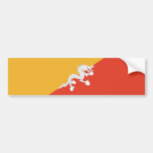 Adesivo Para Carro Bandeira Patriótica do Butão