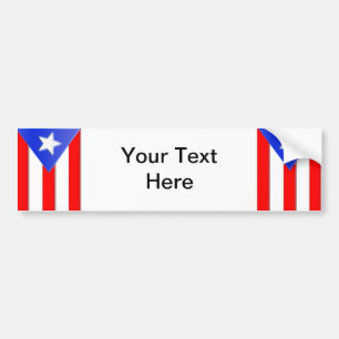 Adesivo Para Carro Bandeira porto-riquenha