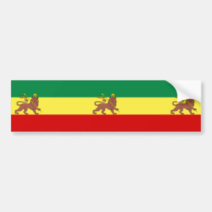 Adesivo Para Carro Bandeira Rastafariana (Rastafarianismo) (rasta)
