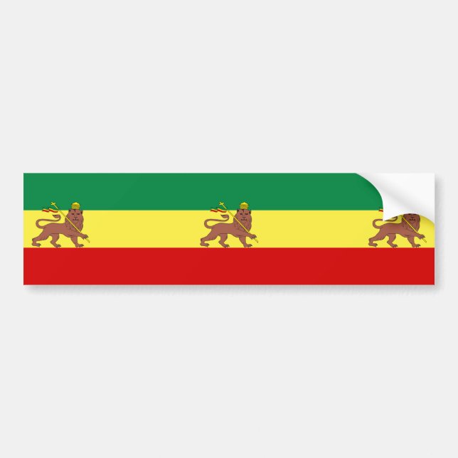 Adesivo Para Carro Bandeira Rastafariana (Rastafarianismo) (rasta) (Frente)