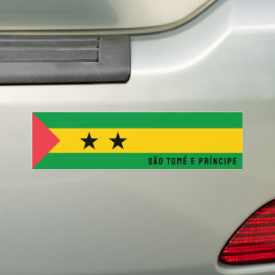 Adesivo Para Carro Bandeira São Tomé e Príncipe