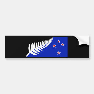 Adesivo Para Carro Bandeira Silver Fern Nova Zelândia