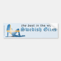Bandeira sueco da silhueta da menina