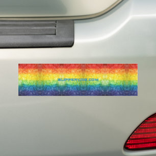 Adesivo Para Carro Bandeira tie-dye da SlipperyJoe's arco-íris pressi
