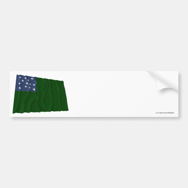 Adesivo Para Carro Bandeira verde dos meninos da montanha (Frente)