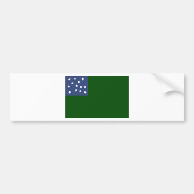 Adesivo Para Carro Bandeira verde dos meninos da montanha da (Frente)