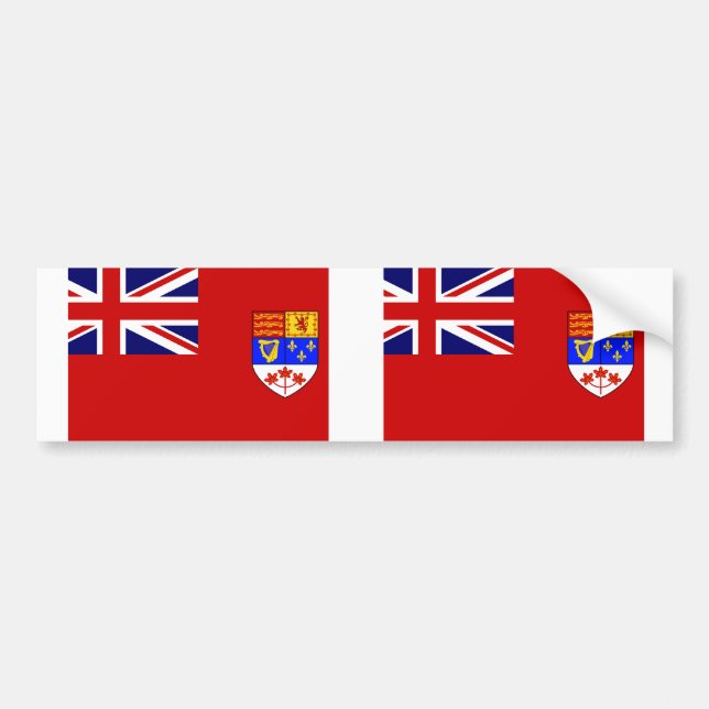Adesivo Para Carro Bandeira vermelha canadense da bandeira (Frente)