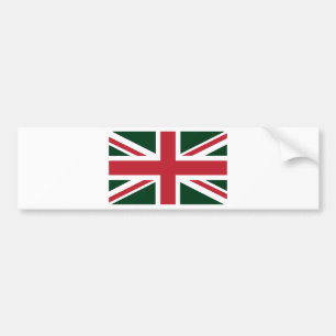 Adesivo Para Carro Bandeira vermelha verde escuro legal de Union Jack
