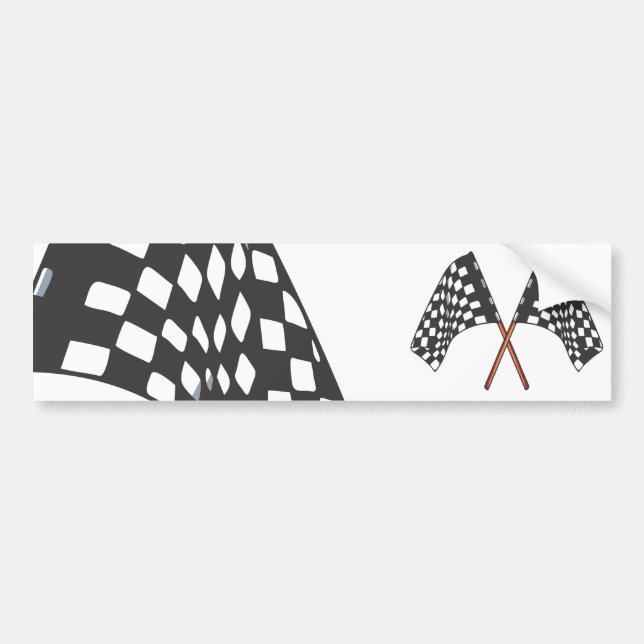 Adesivo Para Carro bandeira xadrez (Frente)