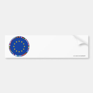 Adesivo Para Carro Bandeiras da União Europeia