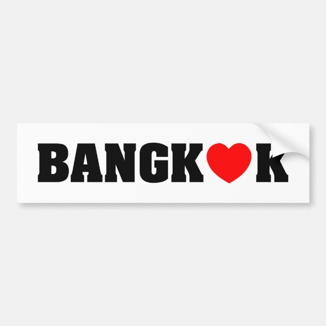 ADESIVO PARA CARRO BANGKOK LOVE (Frente)