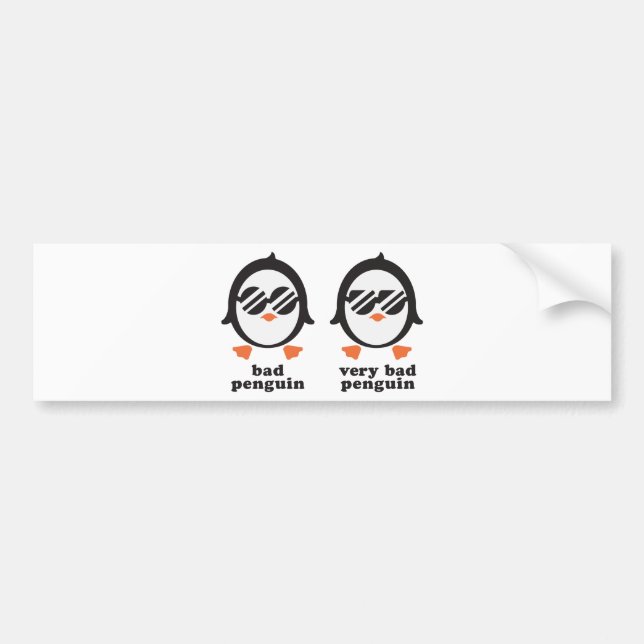 Adesivo Para Carro banhas pinguim penguin - (Frente)