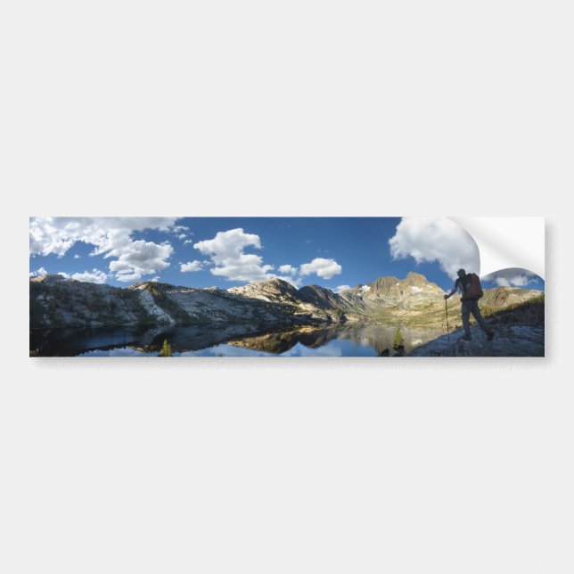 Adesivo Para Carro Banner Peak e 1000 Island Lake - John Muir Trail (Frente)