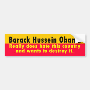 Adesivo Para Carro Barack Hussein Obama